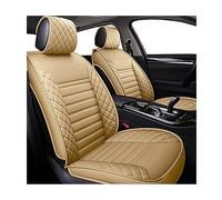 Funda Asiento Coche Fundas De Asiento Coche Cuero Para Toyota Para Corolla Para Chr Para Auris Para Deseo Para Camry 40 50 Accesorios(Beige no pillow)