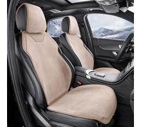 Funda Asiento Coche Invierno Felpa Universal Diseño Semicerrado | Cubre Asientos Universal de Terciopelo Cálido, Barra Transversal Ajustable, para Mayoría de los Vehículos