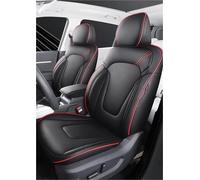 Funda Asiento Coche Juego Completo Fundas Asiento Coche Cuero Personalizadas Para Ford Para Mondeo MK4 2007-2013 Accesorios Interiores Coche(Negro rojo,5 PCS)