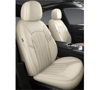 Funda Asiento Coche Juego Completo Fundas Asiento Coche Personalizadas Para Ford Para Focus 2008-2011 Protector Interior Cuero Asiento Coche(Beige,5PCS)