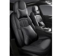 Funda Asiento Coche Juego Completo Fundas Asiento Coche Personalizadas Para Ford Para Kuga 2013-2015 Protector Interior Cuero Funda de Asiento(Negro,7PCS)