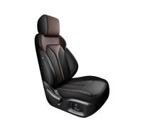 Funda Asiento Coche Juego Completo Fundas Cuero Asientos Coche Accesorios Interiores Personalizados Impermeables Para Ford Para Fiesta 2009-2017(BLack Brown,One Size)