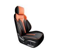 Funda Asiento Coche Juego Completo Fundas Cuero Asientos Coche Accesorios Interiores Personalizados Impermeables Para Ford Para Fiesta 2009-2017(BLack orange,One Size)