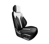 Funda Asiento Coche Juego Completo Fundas Cuero Asientos Coche Accesorios Interiores Personalizados Impermeables Para X5 E53 2004-2006 Funda Coche Asiento(BLack White,Standard)