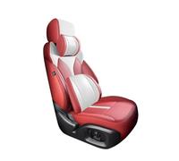 Funda Asiento Coche Juego Completo Fundas Cuero Asientos Coche Accesorios Interiores Personalizados Impermeables Para E60 2006-2010 Funda Coche Asiento(Red White,Deluxe)