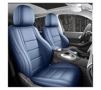 Funda Asiento Coche Juego De Fundas Cuero Para Asientos Coche, Cubiertas Completas Para Nissan Para Navara NP300, Accesorios Interiores(Azul,Standard)
