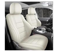 Funda Asiento Coche Juego De Fundas Cuero Para Asientos Coche, Cubiertas Completas Para Nissan Para Navara NP300, Accesorios Interiores(Beige,Standard)