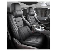 Funda Asiento Coche Juego De Fundas Cuero Para Asientos Coche, Cubiertas Completas Para Nissan Para Navara NP300, Accesorios Interiores(Negro,LUXUry)