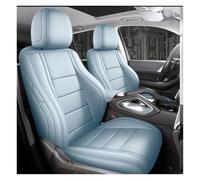Funda Asiento Coche Juego De Fundas Cuero Para Asientos Coche, Cubiertas Completas Para Nissan Para Navara NP300, Accesorios Interiores(Azul claro,Standard)