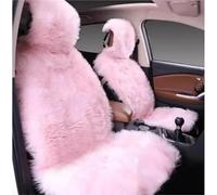 Funda Asiento Coche One Piece-Funda Felpa Asiento Coche Cojín Protector Delantero Piel Lana Larga Piezas Funda Coche Asiento(Pink-1PC)