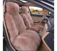 Funda Asiento Coche One Piece-Funda Felpa Asiento Coche Cojín Protector Delantero Piel Lana Larga Piezas Funda Coche Asiento(Taro purple-1PC)