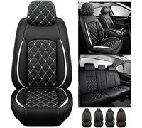 Funda Asiento Coche para Honda Cr-V 2008 Crv 2007-2011 2013, Fundas Asientos Coche Universales, Juego Completo de Fundas de Cuero Impermeables, Funda De Asiento De Coche-5 Piel Plazas ( Color : D(Whit