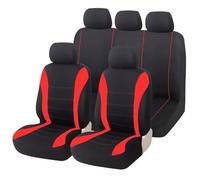 Funda Asiento Coche Para Lada Para Priora Para Logan Para Camiones Y SUV Fundas De Asiento De Auto Juego Completo Universal(AF30001-red)