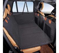 Funda Asiento Coche para Perros para Nissan Navara NP300/D23 2015-2018, Extensor de Asiento Trasero Impermeable Antideslizante y Anticaída Mascotas,Black