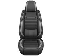 Funda Asiento Coche Para Peugeot 207 Diamond, Fundas De Asiento De Coche De Cuero PU Transpirables De Verano, Conjunto Completo(1PCS Black)