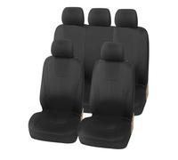 Funda Asiento Coche para Rio K2 para Focus para Peugeot Accesorios Interiores Universales para 1/2/5/7 Funda Asiento Coche Asientos Compatibles(5 Seat-Black)