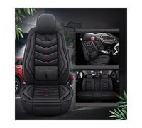 Funda Asiento Coche para Skoda para Fabia 2 Juego Completo Fundas Asiento Coche Cuero Universales Impermeables(Negro)