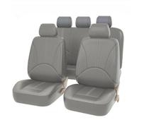 Funda Asiento Coches Fundas De Cuero para Asiento De Coche para Toyota para Camry para Highlander para Harrier para Sequoia 4/9 Uds. Fundas Asientos Coche(ZT01-5Seats-Grey)