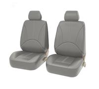 Funda Asiento Coches Fundas De Cuero para Asiento De Coche para Toyota para Camry para Highlander para Harrier para Sequoia 4/9 Uds. Fundas Asientos Coche(ZT01-2Seats-Grey)