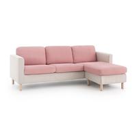 Funda asiento y respaldo BALI. Funda para cojines separados sofá y sillón. Multielástica, máxima adaptabilidad y tacto suave, lavable en lavadora. Talla L medida cojín 95 a 130 cm, Rosa C22