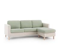Funda asiento y respaldo BALI. Funda para cojines separados sofá y sillón. Multielástica, máxima adaptabilidad y tacto suave, lavable en lavadora. Talla M medida cojín 65 a 95 cm, Menta C23