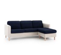 Funda asiento y respaldo BALI. Funda para cojines separados sofá y sillón. Multielástica, máxima adaptabilidad y tacto suave, lavable en lavadora. Talla XL medida cojín 130 a 185 cm, Azul C04