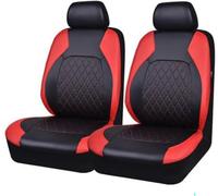 Funda Asientos Coche Delantero para Alfa Romeo Junior Elettrica/Junior Ibrida, Cuero Juegos De Cubreasientos Antideslizante Protector Interior Accesorios,A Red