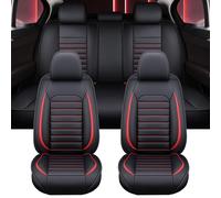 Funda Asientos Coche para Jeep Wrangler Unlimited Rubicon(JK)/Wrangler Unlimited Sahara(JK)/X(JK), Juego Completo de Cubre Asientos Protección, Cuero Fundas de Asiento Impermeables Transpirable