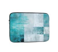 Funda azul abstracta para laptop de 10 pulgadas, moderna, para mujeres y hombres, resistente al agua, bolsa de transporte para computadora de negocios, a prueba de golpes