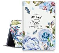 Funda azul Biblia para iPad Air de 13 pulgadas 2024 M2, a prueba de golpes, de piel sintética, plegable, ajustable, con función de apagado y encendido automático para iPad Air de 13 pulgadas 2024 Air