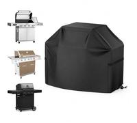 Funda Barbacoa para Enders | Chicago 4 | 143 × 62 × 118 cm, Funda Barbacoa Gas para Barbacoa con Carrito y Tapa, Protector Barbacoa con Correas Ajustables, Negro
