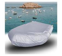 Funda Barco 210d Paño de Oxford, Cubierta de Barco Resistente Al Agua y Al Polvo, EmbarcacióN Neumática Funda Protectora, Equipo De Protección Para Botes, Universal Para Botes Pequeños A Grandes(Color