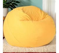 Funda Bean Bag Solo Terciopelo Grande para Adultos Silla Beanbag Gaming Sofá Adolescentes Sala De Estar Oficina Patio Relax,A,120 * 65cm