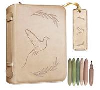 Funda bíblica de diseño personalizado, juego de bolígrafos resaltadores de funda de la Biblia, fundas de la Biblia para mujeres con marcador de libro, bolsa de la Biblia, fundas de la Biblia para