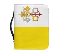 Funda Bíblica De Gran Capacidad Para Mujeres Hombres Bolsa De Libros Con Asa Diseño De La Bandera Nacional De La Ciudad Del Vaticano Bíblicos De Pu De Primera Calidad Regalo Para Padres Madres Amigos