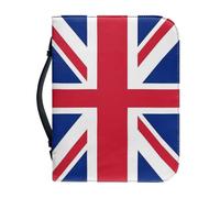 Funda Bíblica De Gran Capacidad Para Mujeres Hombres Bolsa De Libros Con Asa Patrón De Bandera Nacional Del Reino Unido Accesorios Bíblicos De Pu De Primera Calidad Regalo Para Padres Madres Amigos