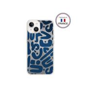 BigBen Connected Funda para iPhone 13/14 en patrones Resin Blue, Azul