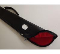 Funda blanda para tacos de billar de 2 piezas, color negro