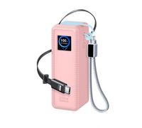 Funda blanda para UGREEN 25000 mAh 200W PB728 Power Bank Protector Funda de silicona Funda de Silicona Anti-Arañazos Carcasa de Silicona a Prueba de Polvo a Prueba de Golpes Rosa