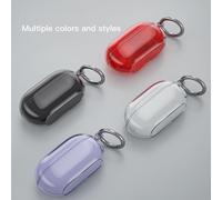 Funda Blarkrus transparente de TPU negra para Beats Solo Buds, compatible con Beats Solo Buds, funda protectora para Spot