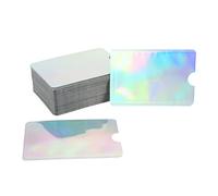 Funda Bloqueo Tarjetas, 100 Piezas, Aluminio Dorado, 92x62mm - Protección Antidesmagnetización, Seguridad Contra Fraude Electrónico, Uso Diario (Pago)