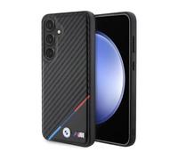Funda BMW BMHMS24S23PUDTK Carbono Línea Tricolor Negro - Galaxy S24