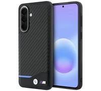 Funda BMW Galaxy A57 Carbono Óptica Negro Logo Metal Tricolor