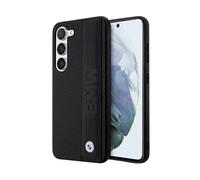 Funda BMW Galaxy S23+, Negro - Piel con textura y rayas