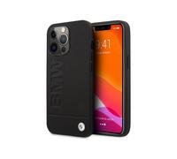 Funda BMW iPhone 13 Pro Max, negra - Logotipo de la firma impreso