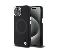 Funda BMW Signature Liquid Silicone MagSafe Negra - iPhone 15