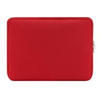 Funda-Bolso de portátil de Espuma/Neopreno，35×25×1.5cm，Compatible with MacBook Pro 14/XPS 13/ThinkPad X1 Carbon 13-14 Inch Laptops，Neoprene Rojo