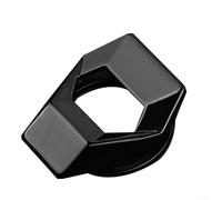 Funda Botón Start Stop Coche Deformación Duradera Funda Botón(Black) | Material , ligero, protección botón, evita para polvo, instalación para fácil sin herramientas