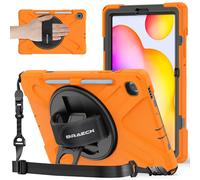 Funda BRAECNstock para Samsung Galaxy Tab S6 Lite de 10,4 pulgadas (SM-P620/P610/P619) con soporte para bol grafo, soporte giratorio y correa de