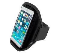 Funda Brazo Universal Negro Neopreno Sports Azul para Smartphone 70 x 15 mm Brazalete para Todos los moviles. Comoda y Muy Ligera.